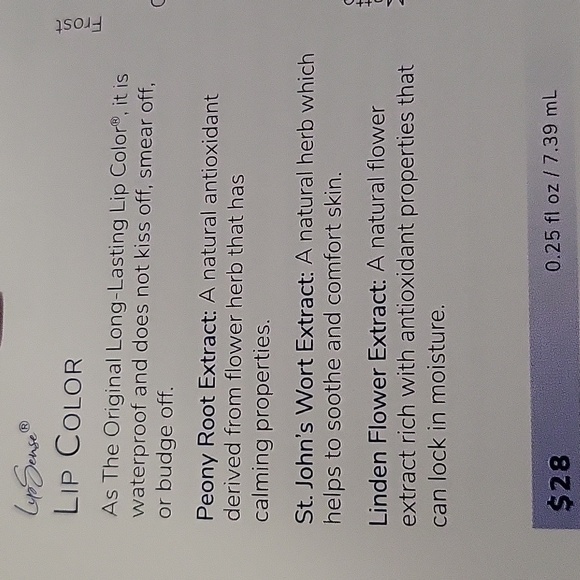 Senegence lipsense, bravo in color, new in pkg - Picture 3 of 3